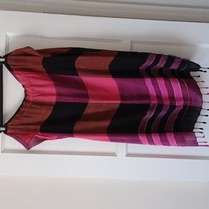 Pink Black Scarf All Size